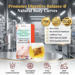 Infuso di Tè alle Erbe per il Supporto Respiratorio 150g, Formula Naturale Certificata GMP di Grado Professionale, Bustine di Tè a Piramide, Bellezza <span class=keywords><strong>S</strong></span>-Curve - Product Image 4