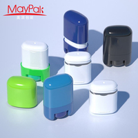 Vente en gros 15ml 35ml 50ml 75ml 75g Vide En Plastique Petit Mini Rechargeable Twist Up Ovale Déodorant Bâton Conteneur