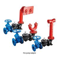 Ductile besi DN150 Fire Hydrant pompa Adapter, konektor bawah tanah fleksibel untuk peralatan pemadam kebakaran aksesoris untuk selang kebakaran