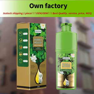 Shampoo Nero 500ml per Colorazione Istantanea, Copre i <span class=keywords><strong>Capelli</strong></span> Grigi Naturali, <span class=keywords><strong>Tinta</strong></span> Nera per <span class=keywords><strong>Capelli</strong></span> con Ginseng e Zenzero - Product Image 5