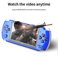 Console de Jeu Portable X6 8 Go 128 Bits, Plus de 10000 Jeux, Écran HD 4,3 Pouces, Rétro, Lecteur Vidéo MP4