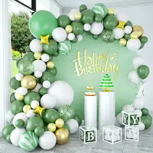 Sıcak satış lateks balonlar mutlu doğum günü balonlar dekorasyon Boyl kız doğum günü gül altın balon Garland kemer seti