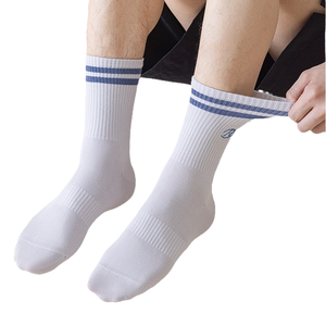 Spring Knitted Cotton Striped Embroidered LULU High-Cut Casual Sports <b>Socks</b> Men Women Couples ODM Outdoor <b>Running</b> Fashion Trendy - Product Image 1