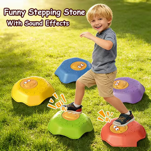 Balance-Trainingssteine Rutschfeste Balance-Blöcke Trittsteine Kinder-Sensorikspielzeug Indoor/Outdoor Sporttrainingssets - Product Image 5