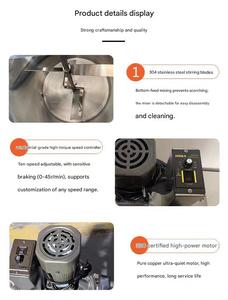 Industry Cooker Heating Pot Electric Induction Commercial Cooking <b>Mixer</b> Jacketed Kettle PLC Core 1-Year Warranty for Fruit - Product Image 3