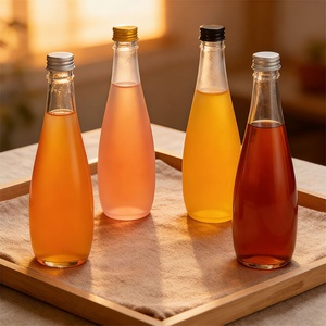Bouteille en verre <span class=keywords><strong>vide</strong></span> pour eau minérale, jus et boissons, 200ml, 330ml, 500ml, avec <span class=keywords><strong>bouchon</strong></span> à vis, transparente ou givrée, vente en gros - Product Image 3