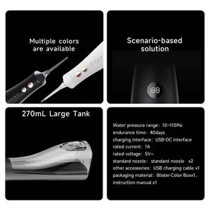 <span class=keywords><strong>2025</strong></span> Mới Tùy Chỉnh Nha Khoa Bằng Miệng Flosser Nước Flosser Xách Tay Không Dây Điện Có Thể Sạc Lại Máy Bay Phản Lực Nước Nhựa Không Thấm Nước F5052 - Product Image 5