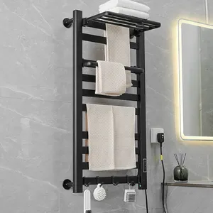 חימום בסגנון מודרני מינימליסטי חדר אמבטיה חכם מחומם חשמלי מדפי מגבות מדף מגבות אינטליגנטי