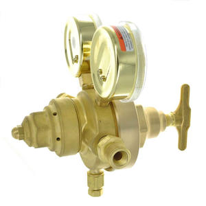 Regulador de Oxígeno y Acetileno de Latón de Dos Etapas de Alta Resistencia, Reductor de Presión de Alto Flujo para GLP, Helio, Propano, Argón, CO2, Gas Natural - Product Image 1