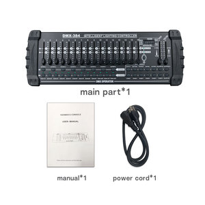 Controlador DMX512 de <span class=keywords><strong>384</strong></span> Canales, Consola <span class=keywords><strong>DMX</strong></span> Profesional para Iluminación de Escenarios, Equipo de Control de Luces LED Móviles, Láser para DJ, Discoteca, Par 6A - Product Image 6
