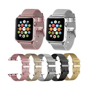 Bracelet de montre en maille à libération rapide Yhq 316l, bracelet en acier inoxydable de haute qualité, 45 mm, pour Apple Watch - Product Image 1