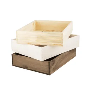 Незаконченная Высококачественная дешевая оптовая продажа деревянная упаковочная коробка для шоколада пустые коробки для шоколада маленькие упаковочные коробки