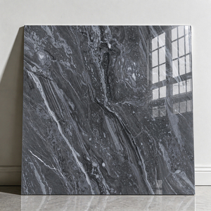 Baldosas para Piso de Interior Resistentes a las Manchas, Carreaux para el Suelo de <span class=keywords><strong>la</strong></span> Casa, 60x60, Gris Oscuro, Mármol Brillante, para Salas de Estar - Product Image 3