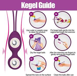 Женские секс-игрушки для пары лесбийских фаллоимитаторов, подтягивающие мяч-доктор рекомендовал Кегель упражнения с отягощениями для начинающих - Product Image 4