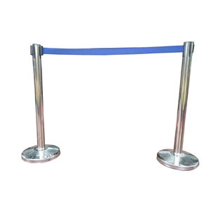 Retractable Belt Queue Line Stand Rope Barrier Crowd Control <strong>Stanchion</strong> - Product Image 3