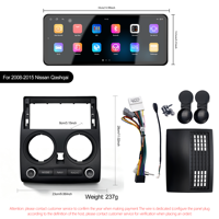 Autoradio GPS Android 12,3 pouces Meihua avec USB pour Qashqai 2008-2015, lecteur multimédia pour voiture