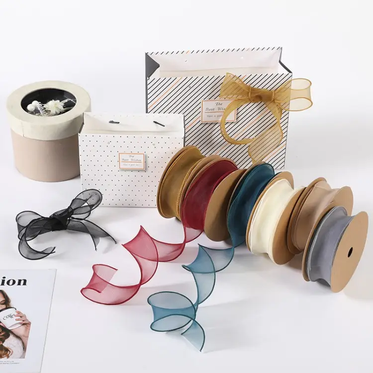 10 yards/roll face soft silk velvet ribbon birthday wedding gift width 4cm fabric silk ribbons