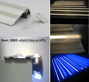 Profilé de canal en aluminium éclairé par LED pour l'éclairage du nez d'escalier - Product Image 3