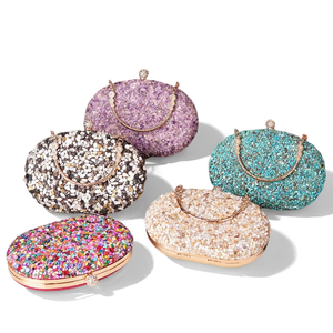 <span class=keywords><strong>Bolso</strong></span> de Noche con Pedrería en Oferta, <span class=keywords><strong>Bolso</strong></span> de <span class=keywords><strong>Fiesta</strong></span> con Decoración de <span class=keywords><strong>Piedras</strong></span> Redondas, <span class=keywords><strong>Bolso</strong></span> Cheongsam con Asa - Product Image 2
