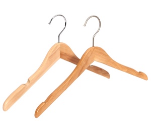 Perchas de Madera Natural con Forma Angular Estilo <span class=keywords><strong>Uniqlo</strong></span> - Product Image 1