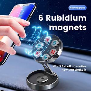 Soporte giratorio magnético fuerte de aleación personalizado OEM 360, accesorios para teléfono móvil, soporte magnético para teléfono de coche - Product Image 5