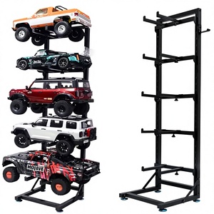 Soporte de exhibición metálico PYFORE para coches RC, estante de almacenamiento ajustable de 152x355x385cm para <span class=keywords><strong>camiones</strong></span> Crawler a escala 1/10, 1/12, 1/18, 1/24 - Product Image 1