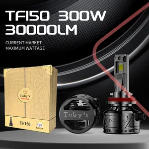 TF150 H1 H4发光二极管前照灯300W 30000lm毫米高亮canbus防水进口4575芯片前照灯灯泡