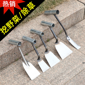 Green Smooth Stainless Steel Wild Vegetable Shovel 8cm Blade Width Thickened Garden Tool For Agricultural Use - Product Image 5