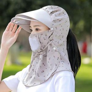 Women's Summer Sun Protection Hat With Full Face Cover Breathable UV Shield Outdoor Cycling Electric Bike Use - Product Image 4