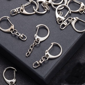 D <b>Ring</b> Keychain Zinc Alloy Carabiner Keychain White Nickel Color Hard Wearing Metal <b>Key</b> Chain <b>Accessory</b> - Product Image 2