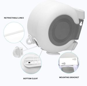Tendedero Retráctil de 13 m para Colgar Ropa en Exteriores, Tendedero de Doble Nivel para Interiores y Exteriores - Product Image 3