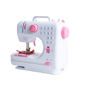 Machine à coudre domestique portable 12 points, électrique, mini surjeteuse, avec motifs de broderie - Product Image 1
