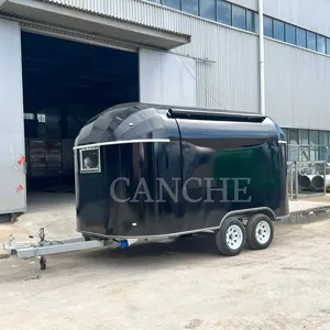 Camion de restauration mobile Canche Black pour la préparation de repas en plein air, camping et événements - Product Image 1