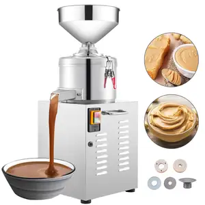 Máquina de mantequilla de nuez 2020 de gran capacidad, molinillo de mantequilla de maní automático industrial