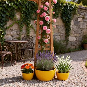 Pots de fleurs d'extérieur <span class=keywords><strong>en</strong></span> céramique minimalistes et écologiques avec finition <span class=keywords><strong>émaillée</strong></span>, grande taille pour plantes bonsaï - Vente <span class=keywords><strong>en</strong></span> gros - Product Image 3