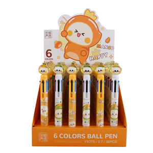 ジェルペン6色プレスかわいい漫画ジェルペン学生0.7弾丸高価値カラーペン - Product Image 6