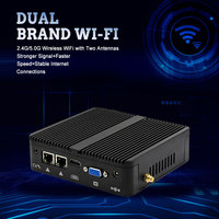Mini ordenador PC barato de fábrica Intel Celeron J4125 Dual 2 Lan Ethernet 4 USB Ubuntu Win 10 Nuc Nano Mini PC industrial sin ventilador