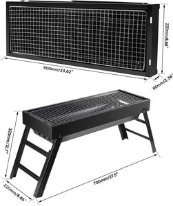 Parrilla Portátil Plegable y Desmontable de Estilo Tradicional para Exteriores y Hogar, Venta al por Mayor de Fábrica - Product Image 2