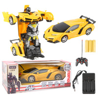 Coche Robot Transformable RC 2.4G, Robot Inteligente con Deformación de un Clic, Escala 1:18, Coche de Control Remoto Transformable
