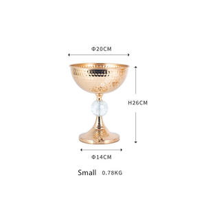 Los últimos centros de <span class=keywords><strong>mesa</strong></span> para <span class=keywords><strong>bautizo</strong></span>, accesorios de boda, soportes dorados para macetas de hierro forjado - Product Image 5