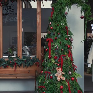 Artificial Christmas <b>Tree</b> Green <b>Plastic</b> Realistic Wedding Home Decorations Outdoor Photography Props Bouquet SCHY-0380XJ500 - Product Image 1