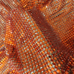 Tela de Malla con Cuentas de Cristal Multicolor de <span class=keywords><strong>Alta</strong></span> <span class=keywords><strong>Costura</strong></span>, Diamantes Cuadrados de Cristal de Imitación - Product Image 1