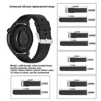 Correa de reloj de silicona de estilo marino, universal, plana y recta, con hebilla de 20 y 22mm, Compatible con Huawei Watch 3 Gt3 Series Sport