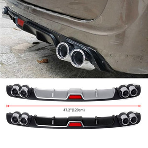 Spoiler Universale per Paraurti Posteriore <span class=keywords><strong>118</strong></span>-128cm - Diffusore in Plastica ABS Compatibile con VW, <span class=keywords><strong>BMW</strong></span>, Mercedes, Audi, Ford - Product Image 4