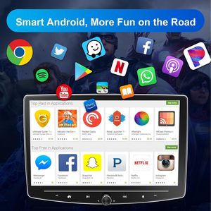 10 inch đôi DIN xe Stereo Màn hình cảm ứng nổi QLED đài phát thanh xe với Carplay <span class=keywords><strong>Android</strong></span> Auto <span class=keywords><strong>Bluetooth</strong></span> sống phía sau máy ảnh - Product Image 4