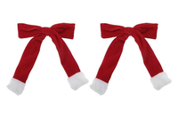 Pinces à cheveux en velours en gros, épingles à cheveux en ruban doux et moelleux pour filles et femmes, accessoires pour cheveux pour fêtes de Noël