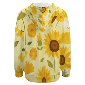 Sudadera con capucha y manga para mujer con imagen personalizada - Product Image 6