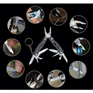 Mini Pince Pliante Multifonctionnelle en Acier Inoxydable – Outil de Survie Portable pour Utilisation en Extérieur, Soins Personnels, Prise en Main EDC - Product Image 2