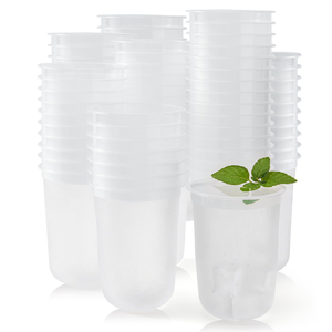Custom logo Printing 16oz <b>Reusable</b> Frosted Plastic Stadium <b>Cups</b> for Wedding - Product Image 1