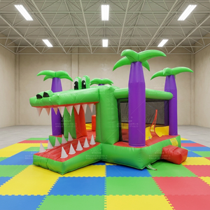 WINSUN Crocodile Inflatable Bounce House PVC Waterproof Commercial Grade Kids Party Playground Equipment Sale - Product Image 1